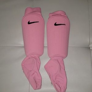 Nike Pink Kids Shin Guard Sock Sleeve